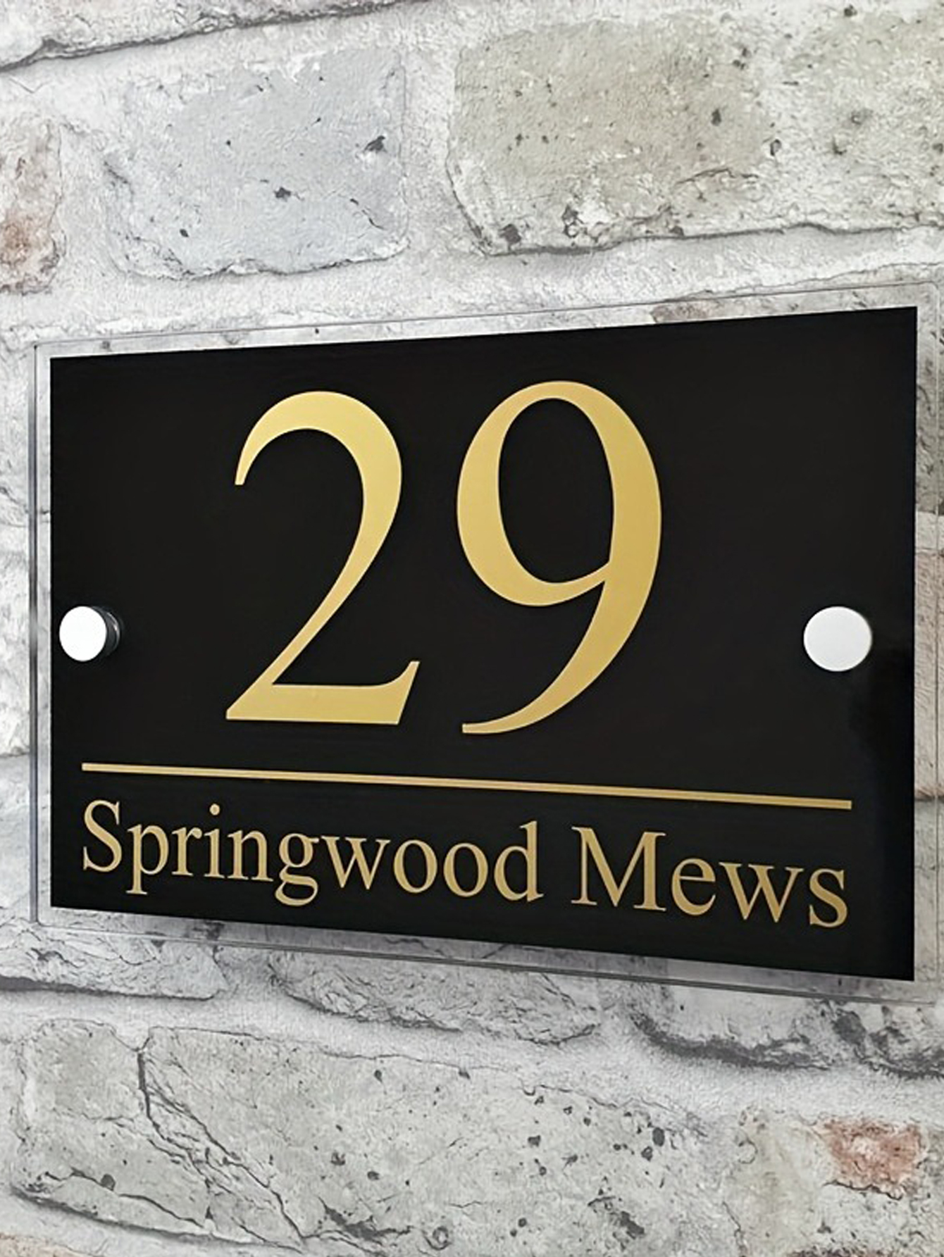 Custom Acrylic House Sign